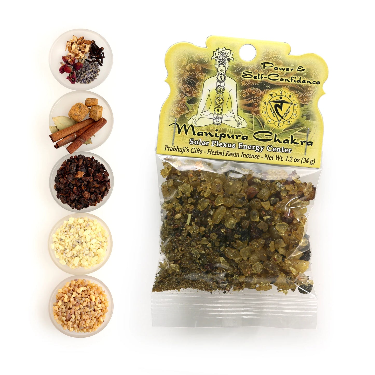 Prabhujis Solar Plexus Chakra Resin Incense