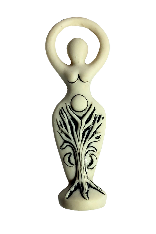 Spiral Goddess Magnet Tree Side