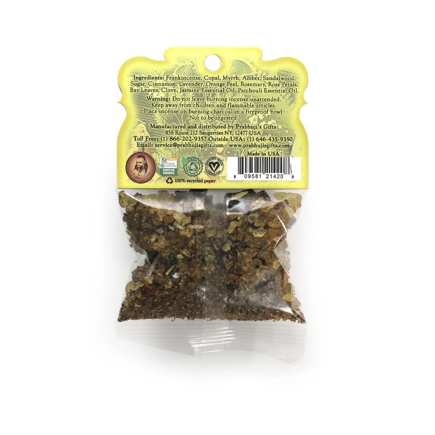 Prabhujis Surya Happiness and Joy Resin Incense