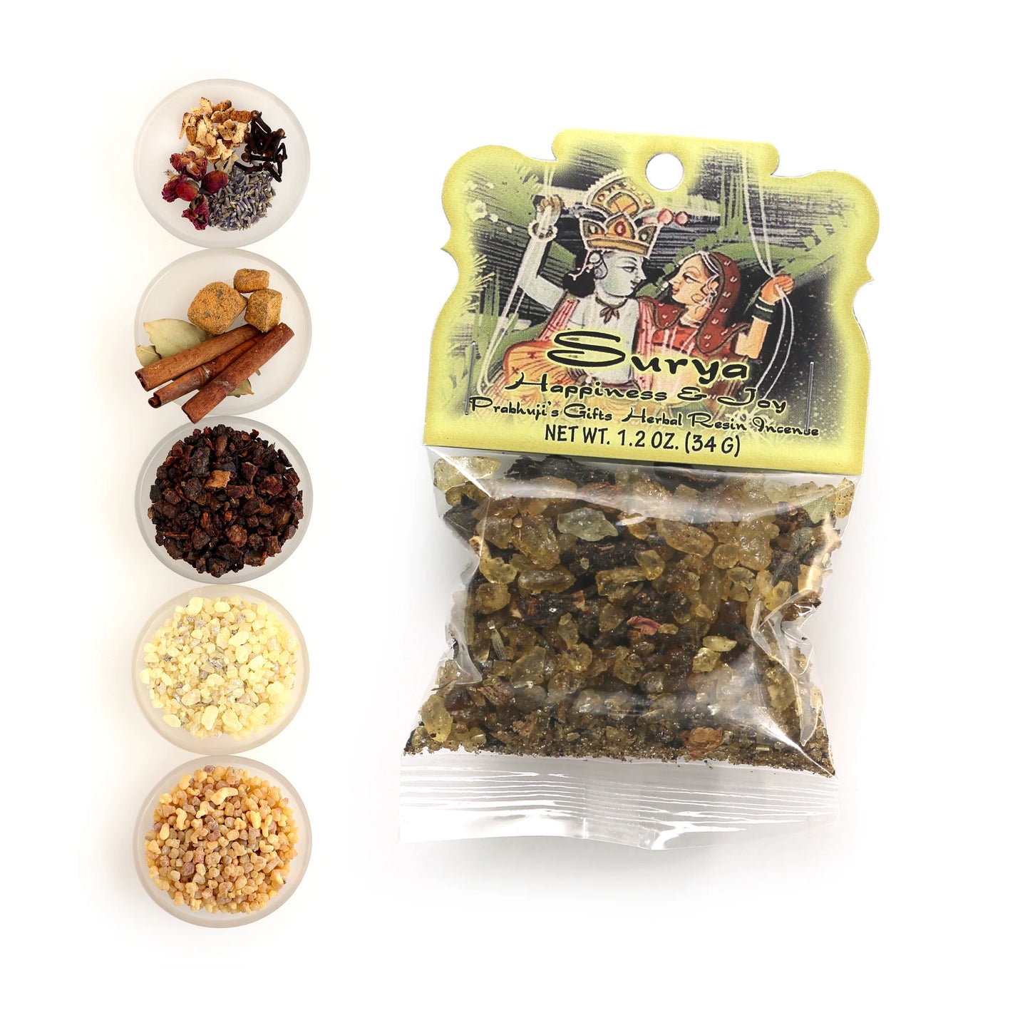 Prabhujis Surya Happiness and Joy Resin Incense