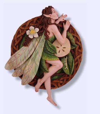 Apple Tree Fairy plaque Mickie Mueller