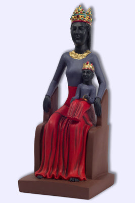 Black Madonna child Rocamadour icon statue