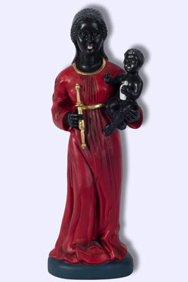 Black Madonna child Eindiedeln icon statue