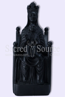 Black Madonna child Sous Terre icon statue
