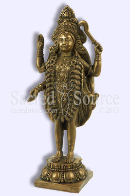 Kali Hindu Goddess statue cold cast bronze