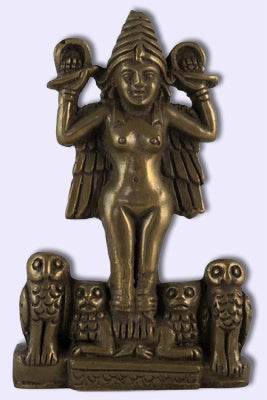 Lilith Middle Eastern Godddess statue cold cast bronze