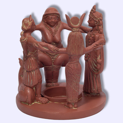 Diana Isis Kali Inanna Goddess Circle Candle statue