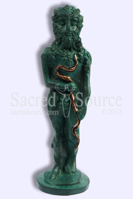 Death Rebirth Green Man God statue Abby Willowroot