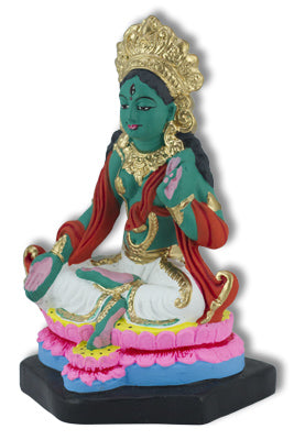 Green Tara Buddhist Mother Goddess statue