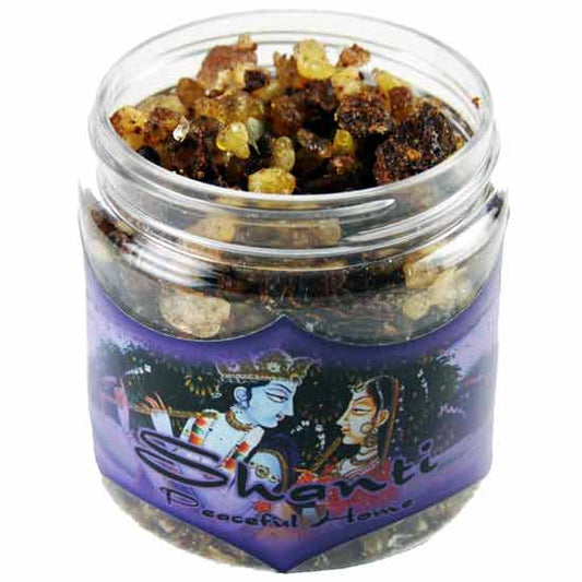 Shanti - Peaceful Home Resin Incense 2.4 oz Jar