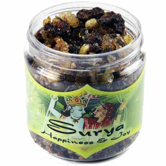 Surya - Happiness and Joy Resin Incense 2.4 oz Jar