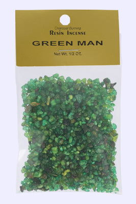 Green Man Resin Incense - 1/2 oz