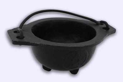 Pentacle Cast Iron Cauldron 3 inches