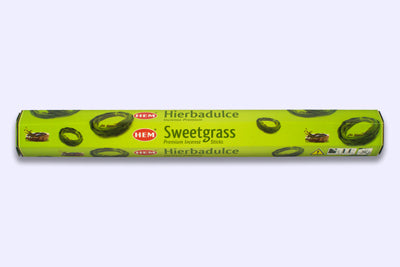 Sweet Grass Incense 20 stick hex pack