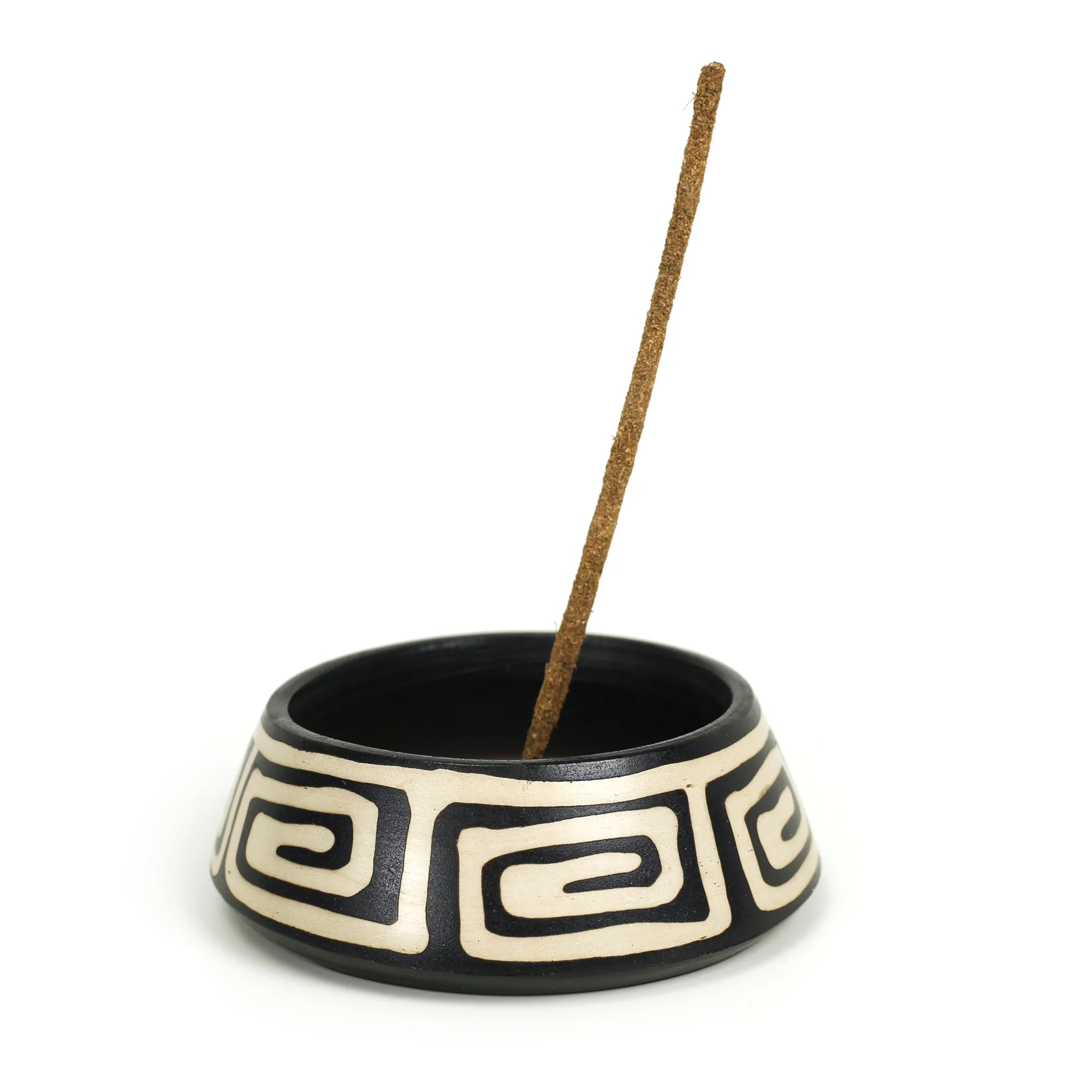 Peruvian Ceramic Incense Burner 5 in.