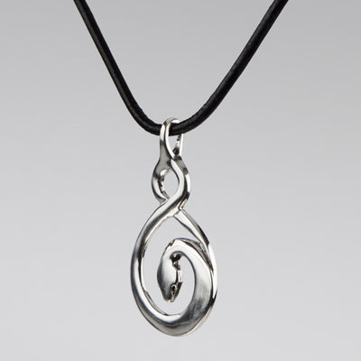 Serpent Sterling Silver Pendant