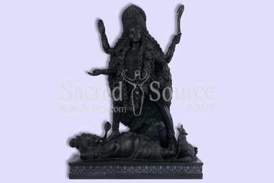 Kali Standing on Shiva Statue