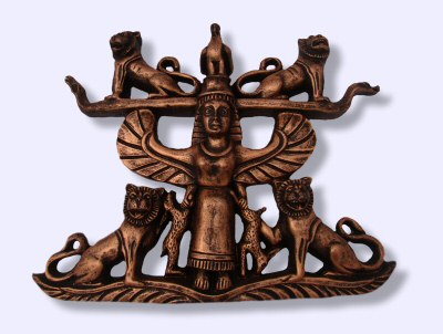 Lady Beasts Goddess Anahita plaque