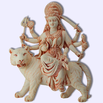 Durga Vaishno Devi Hindu Goddess Tiger statue