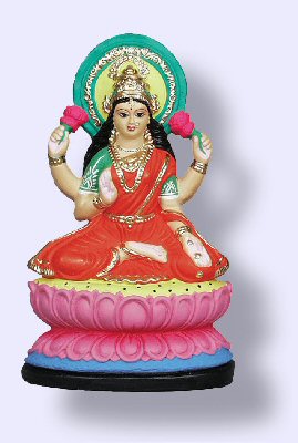 Laxshmi Hindu Good Luck Goddess statue