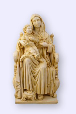 Gnostic Christian Madonna Child icon statue