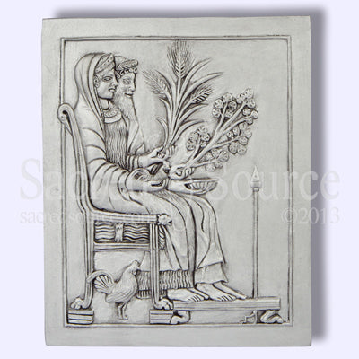 Persephone Hades Greek Roman Goddess God plaque