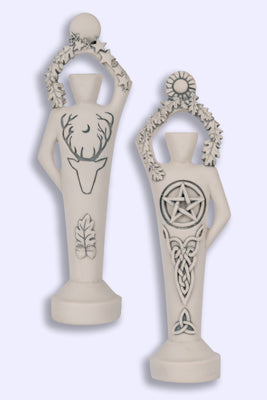 Wiccan Pagan Pentacle Lord God statue Abby Willowroot