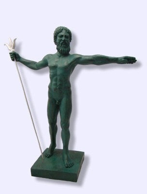 Poseidon Neptune Greek Roman Sea God statue