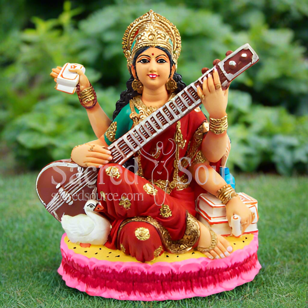 Saraswati Hindu Mother Music Goddess