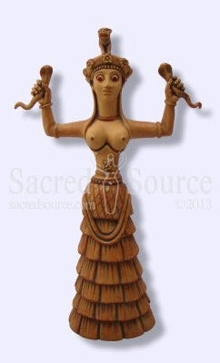 Serpent Goddess Minoan Crete statue