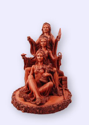 Celtic Brigit Triple Goddess statue
