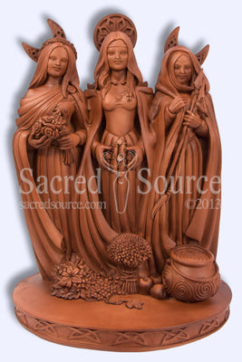 Triple Goddess statue Mickie Mueller