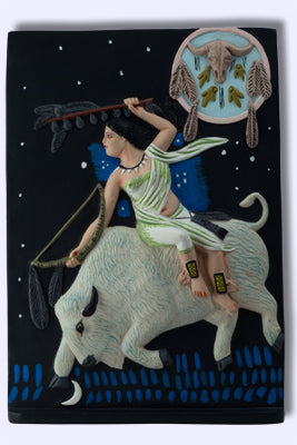 White Buffalo Woman Native American plaque