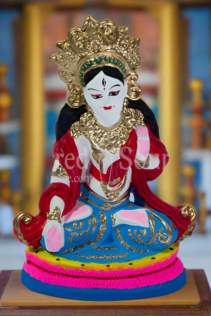 White Tara Tibetan Buddhist Mother Goddess statue